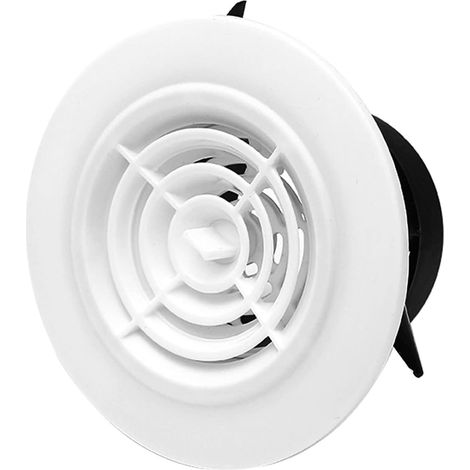 Sollbry Grille de ventilation ronde avec bride et moustiquaire (75 mm) (1/4)