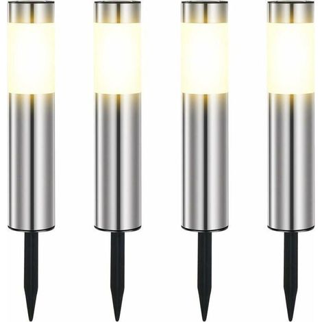 4 Lampes Solaires Extérieur Jardin Étanches IP65 Lumière Chaude 3000K Éclairage Pelouse Allée Patio Classe Énergétique F (1/5)