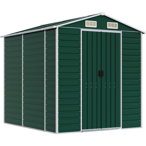 Maison Exclusive - Casetta da giardino verde 191x215x198 cm in acciaio zincato