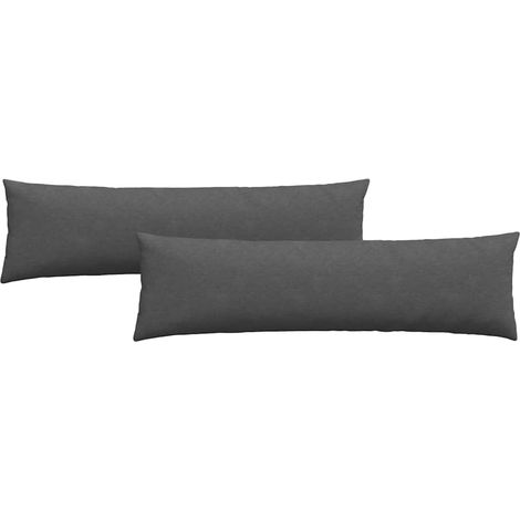 Maison Exclusive - Sofakissen 2 Stück Dunkelgrau 145 x 40 cm Cord