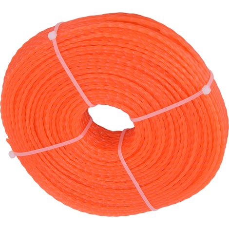 Fil de coupe en nylon 2,7 mm, 100 m, forme torsadée, pour tondeuses à gazon robustes (1/5)
