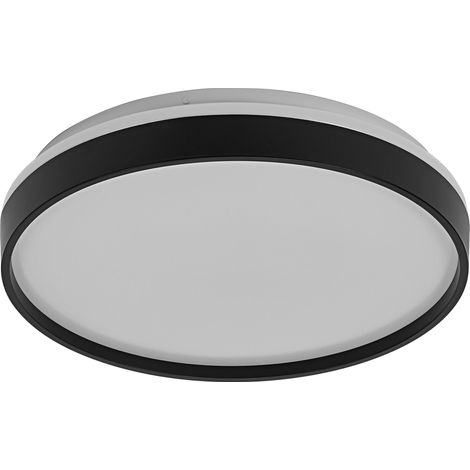 OSRAM ORBIS Gisela Plafonnier LED 385mm, 24W, 3000K blanc chaud, Noir, Métal avec anneau en plastique, IP20 (1/4)