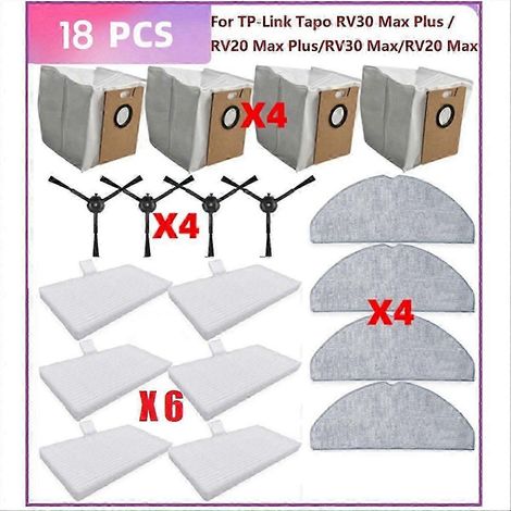 18 pièces compatibles pour aspirateurs RV30/RV20, haute qualité WHBYV (1/4)