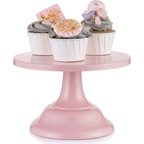 Pink cake stand, 22cm round cake stand, ideal for wedding desserts, afternoon teas, Christmas. (1/5)