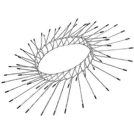 Lot de 20 protège-gouttières antirouille en acier inoxydable, protection contre les martres et les insectes grimpants pour l'extérieur. (1/4)