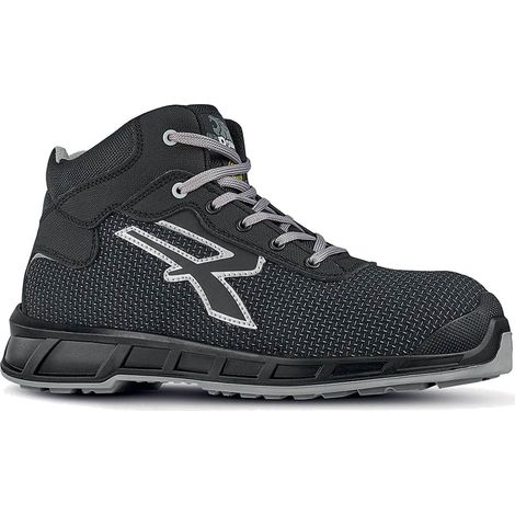 Scarpe antinfortunistiche alte UPower Morrison S3S CI FO ESD SR - 48 - Nero