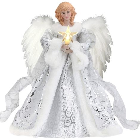 1 Cime de sapin, Ange, Pendentif, Décoration intérieure, Extérieur, Noël (1/5)