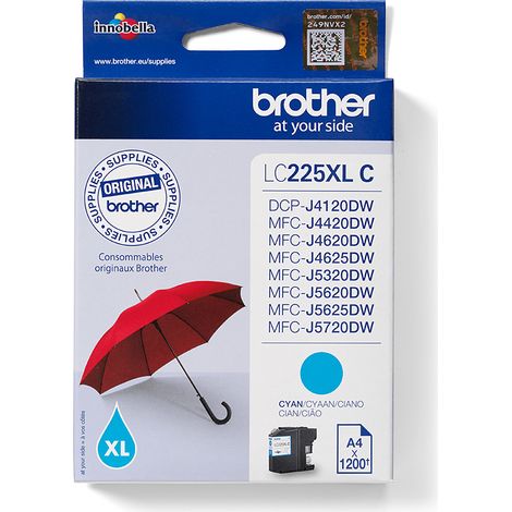 LC225XLC cartucho de tinta 1 pieza(s) Original Cian