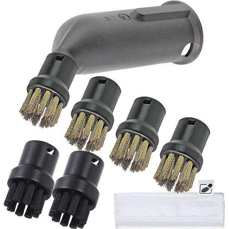 Brosse vapeur turbo Kärcher, brosse métallique, chiffon de nettoyage, tampon de nettoyage pour nettoyeur vapeur Kärcher SC1, SC2, SC3, SC4 et SC5 Premium (1/2)
