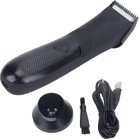 Tondeuse à Poils Corporels Homme - Lame Précise, Étanche, Rechargeable USB pour Aisselles, Poitrine et Maillot (1/5)