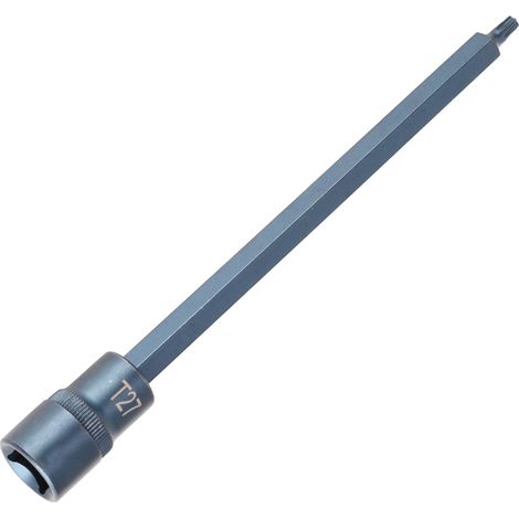 Embout de tournevis étoile 1/2 po à douille carrée en acier allié S2, outil de quincaillerie pour clé T27