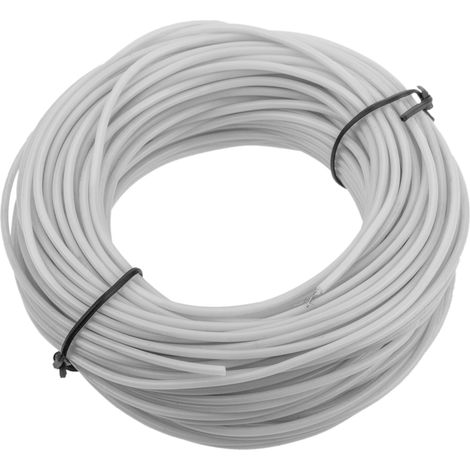 BeMatik - Cavo trasparente-bianco bobina elettroluminescente 2,3 millimetri 25m
