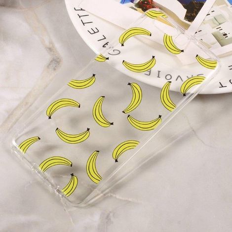 Coque arrière souple pour Huawei P10 - Motif bananes - Transparente - Étui de protection (1/3)