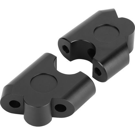 Ej.Life Riser de guidon EVGATSAUTO, 2 pièces 22mm universel moto poignée de barre de guidon pince de guidon arrière déplacer adaptateur de montage(Black)