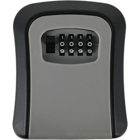 Coffre-fort extérieur étanche pour clés de porte et de jardin, armoire de rangement robuste (1/4)