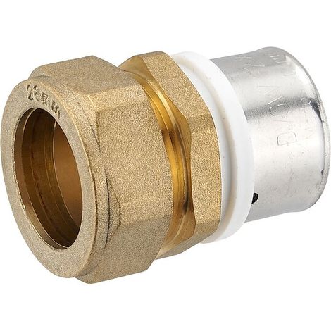Pressfitting-Übergang 32 x 3,0 mm MV-Rohr auf Klemmverschraubung für 28 mm Kupferrohr