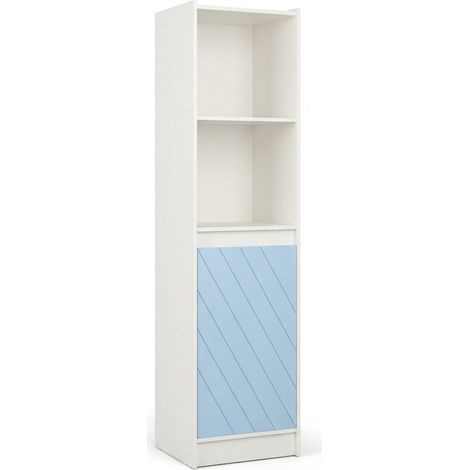 Mobile Colonna Bagno Verticale Salvaspazio Melaminico 30x30x115 Cm