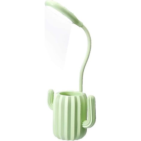 Kinder-Tischlampe, wiederaufladbare LED-Nachttischlampe mit USB-Anschluss, 3 Helligkeitsstufen und Stifthalter (Shikai) - YUHAO (1/5)