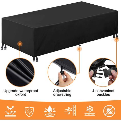 Housse de Protection Équipement 210D, Protection Industrielle Imperméable Anti-Poussière, Cache Étanche pour Machines, Bâche Résistante Usage Extérieur (1/5)