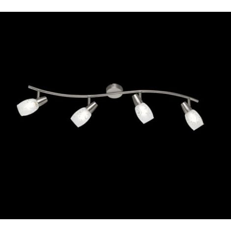 Colmar Níquel Foco 4 Led Spot Cristal satinado L79 cm Trio Lighting