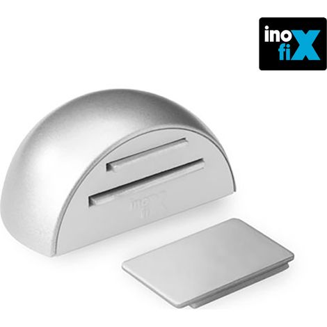 Mattverchromter magnetischer Klebehalter INOFIX im Blister