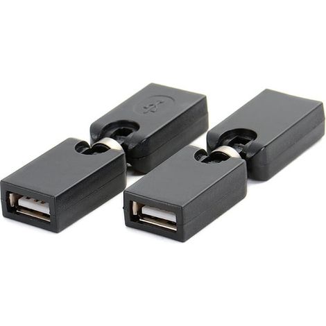 360° drehbarer USB 2.0-Adapter (weiblich auf weiblich) mit Hochgeschwindigkeits-AF/AF-Koppleranschluss für Datenübertragung, Aufladung und PC-Verlängerung.