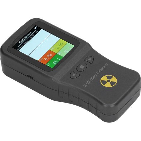 Détecteur de rayonnement nucléaire, compteur Geiger, rayons X et β, testeur de température et d'humidité, alarme de dose de rayonnement (1/5)