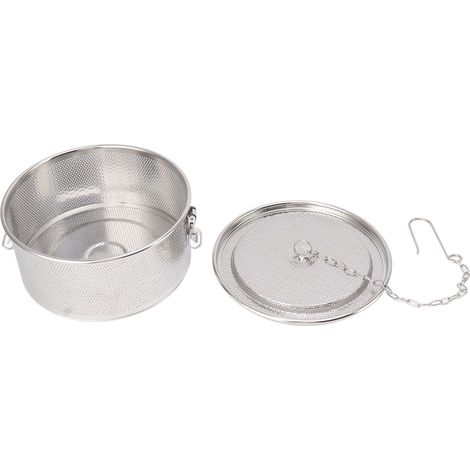 Filtre à épices avec chaînette de suspension, boules à thé en acier inoxydable, filtre pour épices à soupe, panier de séparation, diamètre 20 cm/7,9 pouces (1/5)