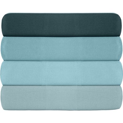 Ranforce Super King Fitted Sheet (ES) 100% Algodón RANFORCE Azul petróleo (1/4)