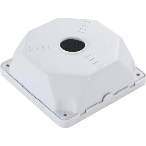 Security Camera Junction Box,Indoor Square Mounting Base, Removable Waterproof Enclosure for Cable Management, Ideal for Campus, Parking Lot, Apartment, Construction Site, School (1/4)