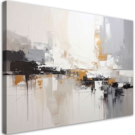 Bild auf Leinwand Beige Textur Abstrakt Boho Stil 30x20 (1/5)