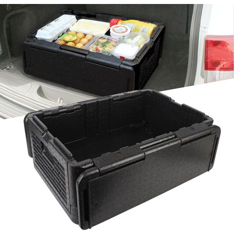 Thermo-Box Transport Thermos Caja isotérmica para camping, color negro, 60 L, plegable, fabricada en EPP para uso en exteriores, gran capacidad, ideal para picnics. (1/5)