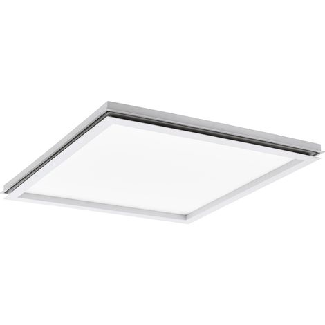 Plafoniera Minimal Lazaras Alluminio Bianco Luce Led Integrato 22W Ip20