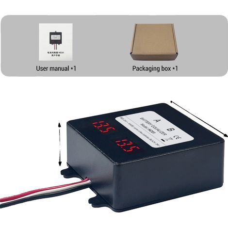 Balanceador activo, compatible con varios tipos de baterías, balanceo de voltaje eficiente, 24 V con pantalla (1/2)
