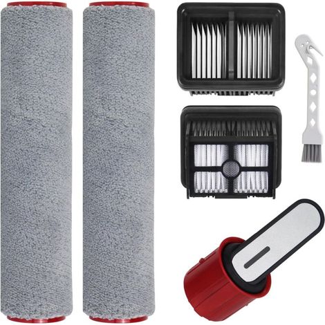 H15 Pro Accessoires pour Aspirateur Dreame H12 Pro FlexReach/H15 Pro/H15 Mix/H15S-Pièces de rechange pour Aspirateur Eau et Poussière-Lot de 5 Accessoires -Comprend 2 Rouleaux de Brosse,2 Filtres (1/5)