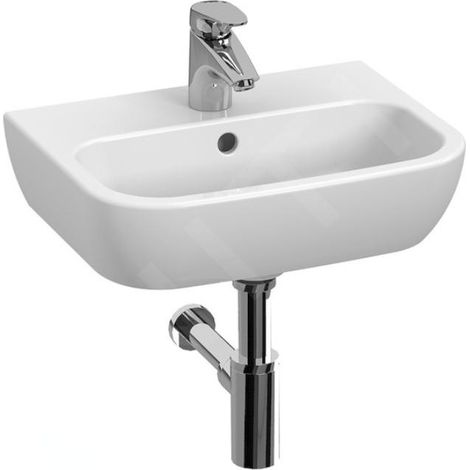 Jika Deep - Lave-main 46x34 cm, avec trop-plein, trou pour robinetterie , blanc H8103650001041