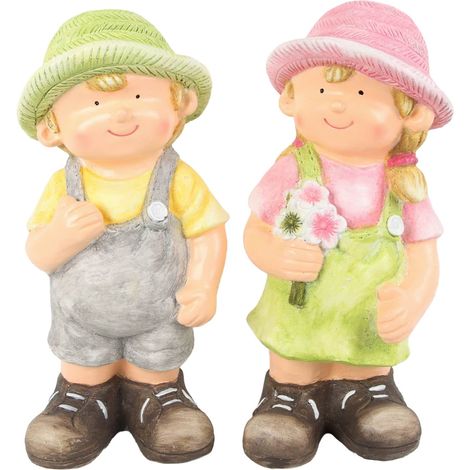 TrendLine Dekofigur Kind 38 x 17 cm 2-fach sortiert Figur