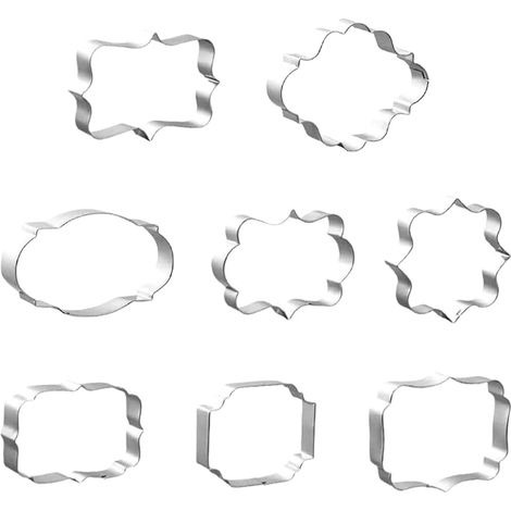 Emporte-pièces en acier inoxydable (8 pièces) pour biscuits et gâteaux (1/5)