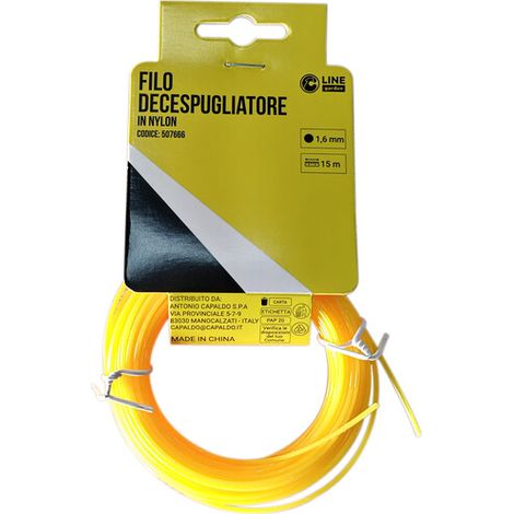 C FILO DECESPUGLIATORE TONDO YELLOW-R 1,6MMX15M