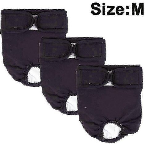 Culotte hygiénique lavable pour chien, taille M, compatible avec les chiens incontinents.