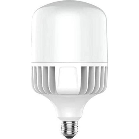 E40-60W LED Bulb - Cool White 6500K - 6000 lm - Turbine Design and Heat Sink Plate - Industrial and Outdoor Lighting, E40 Base, White - Pack of 1