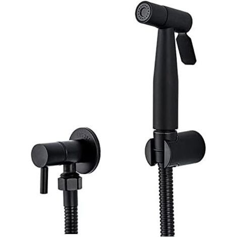 Pommeau De Douche Bidets Noirs Salle De Bains Douche À Main Bidet Toilette Pulvérisateur Douche Hygiénique De Bidet Robinet À Fixation Mural À Haute Pression Et Économique Mais Robuste