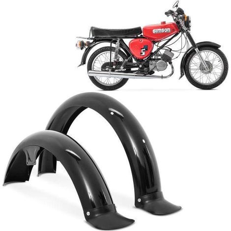 Vorderrad- und Hinterradschutzblech kompatibel mit Simson S50 / S51 / S70 Fender Craftride schwarz