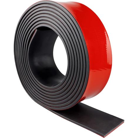 Bande de Caoutchouc adhesif Feuille de Caoutchouc néoprène pour Joints Protection du revêtement de Sol, Protection Contre Les Vibrations, Couverture, Bricolage (50mm×5mm×12m) (1/5)