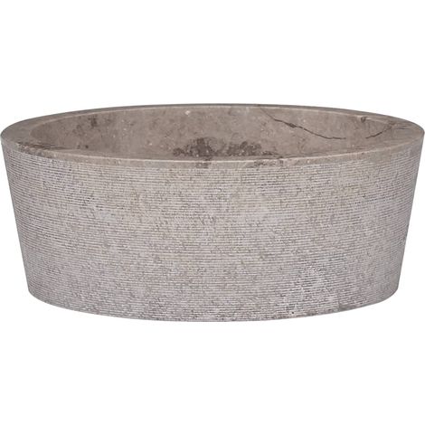 Lavabo diametro 40 cm x 15 cm marmo grigio 020002823