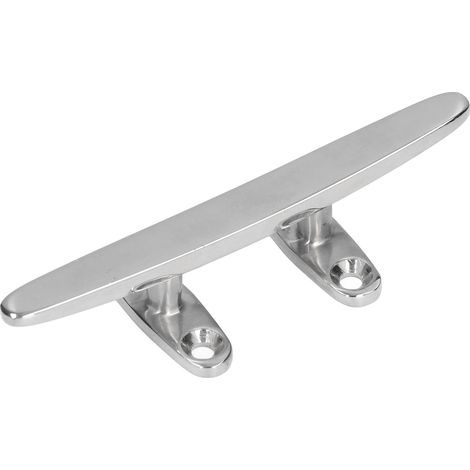 Rallonge de taquet de bateau en acier inoxydable 316 poli miroir, base plate ouverte pour quais et yachts (1/5)