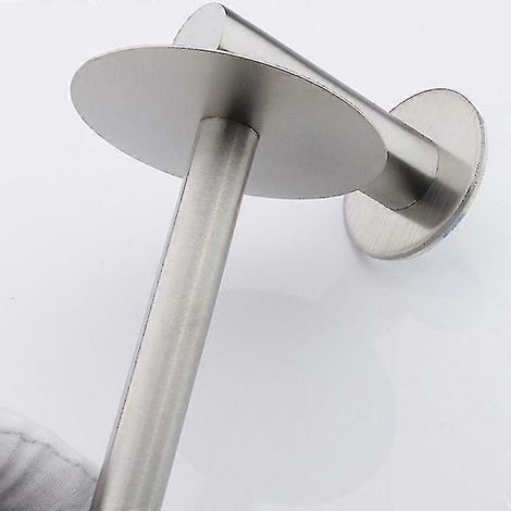 Porte-rouleau de papier toilette en acier inoxydable, sans clous, support vertical avec distributeur pour mouchoirs et essuie-mains, pour usage domestique (1/2)