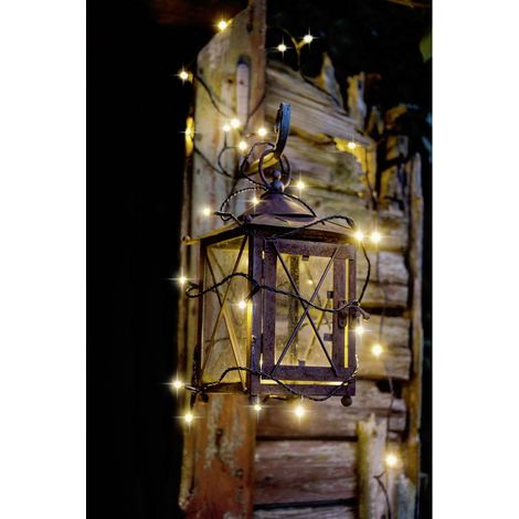 Konstsmide 3813-100 Micro guirlande lumineuse pour l'extérieur CEE: E (A - G) sur secteur Nombre de lumière 200 LED blanc chaud Longueur éclairée: S068931 (1/3)