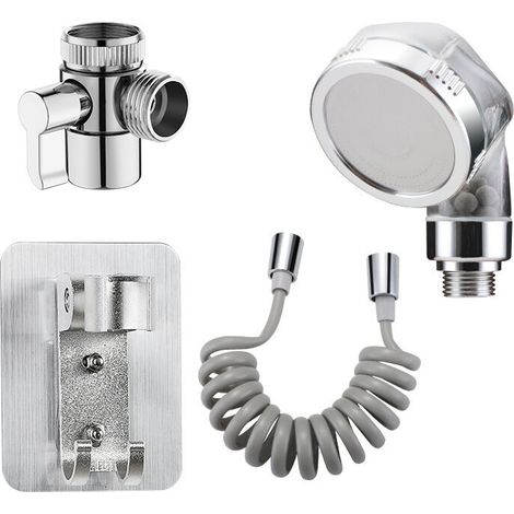 Supporto per spruzzatore per rubinetto del lavandino, kit di montaggio per soffione doccia per lavandino, rubinetto per vasca da bagno, tubo di prolunga per lavello da cucina/lavanderia, 2 metri