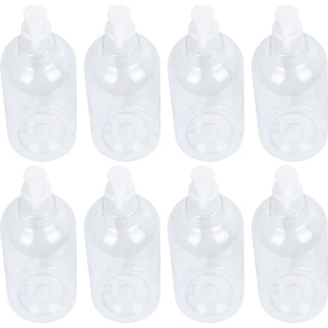 Shampoo Pumpflaschen und Langem Pumpenröhrchen mit Benutzerfreundlichem Design 500ml 8 Stück aus Transparentem Pet für Bad und Restaurant (1/5)